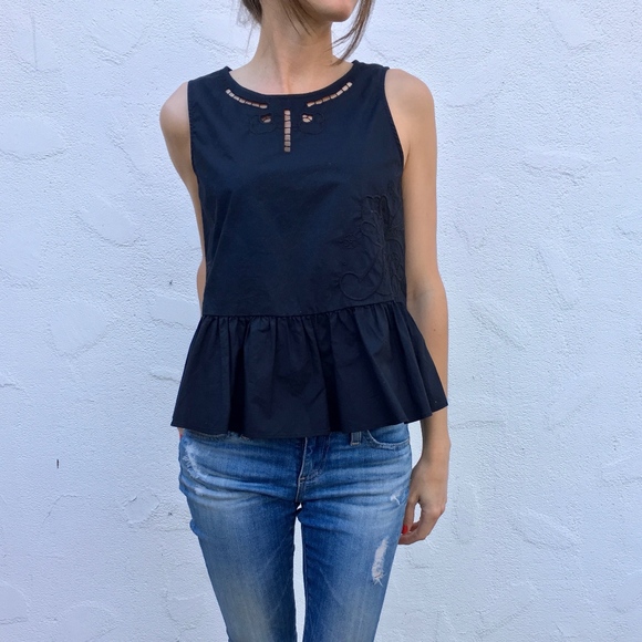 madewell peplum tank